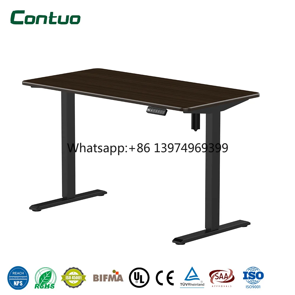 Modern Ergonomic Office Computer Table Single Motor Standing Desk Electric Height Adjustable Desk Frame