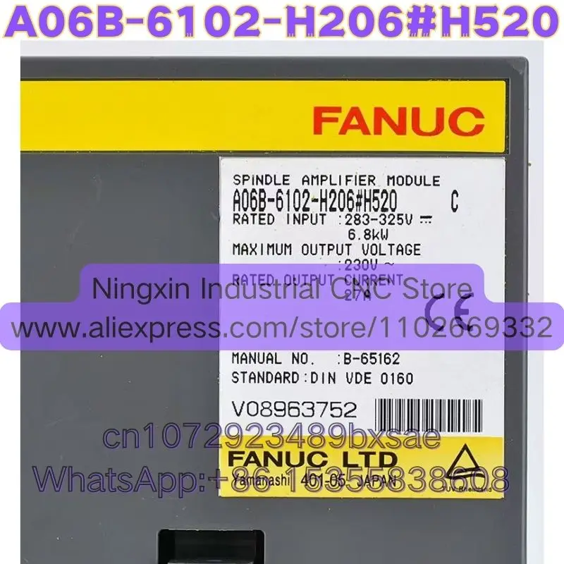 Used A06B-6102-H206#H520 Function Intact