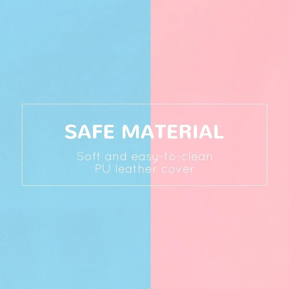 Brinquedos de escalada para crianças, blocos de escalada de espuma, 2 peças de couro PU conjunto de jogo macio interno para rastejar ou deslizar de idade de 1 a 3 anos