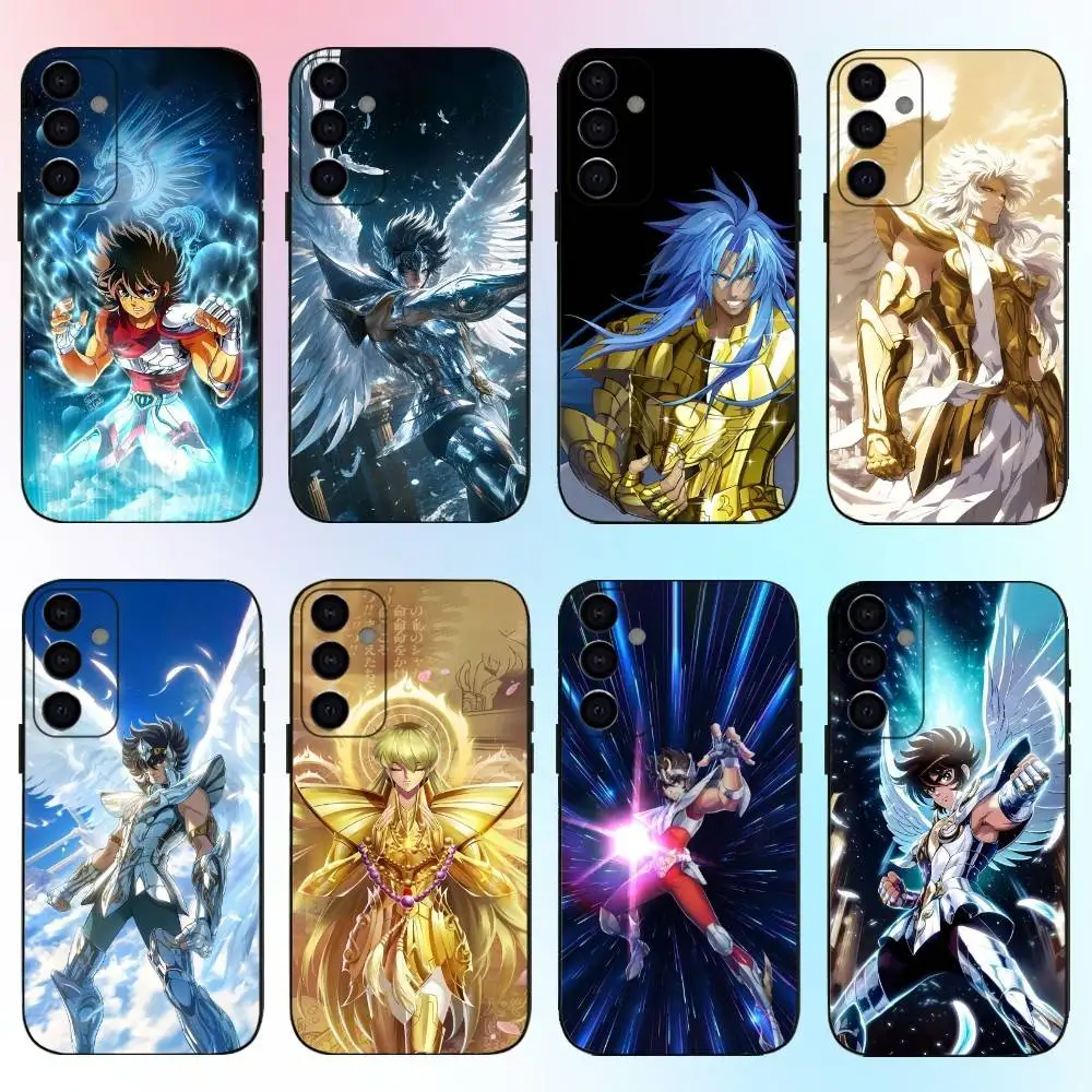 

Cool S-Saint S-Seiya-es Anime Phone Case For Samsung Galaxy A73,A72,A71,A70,A53,A52,A51,Others Soft Black Cover