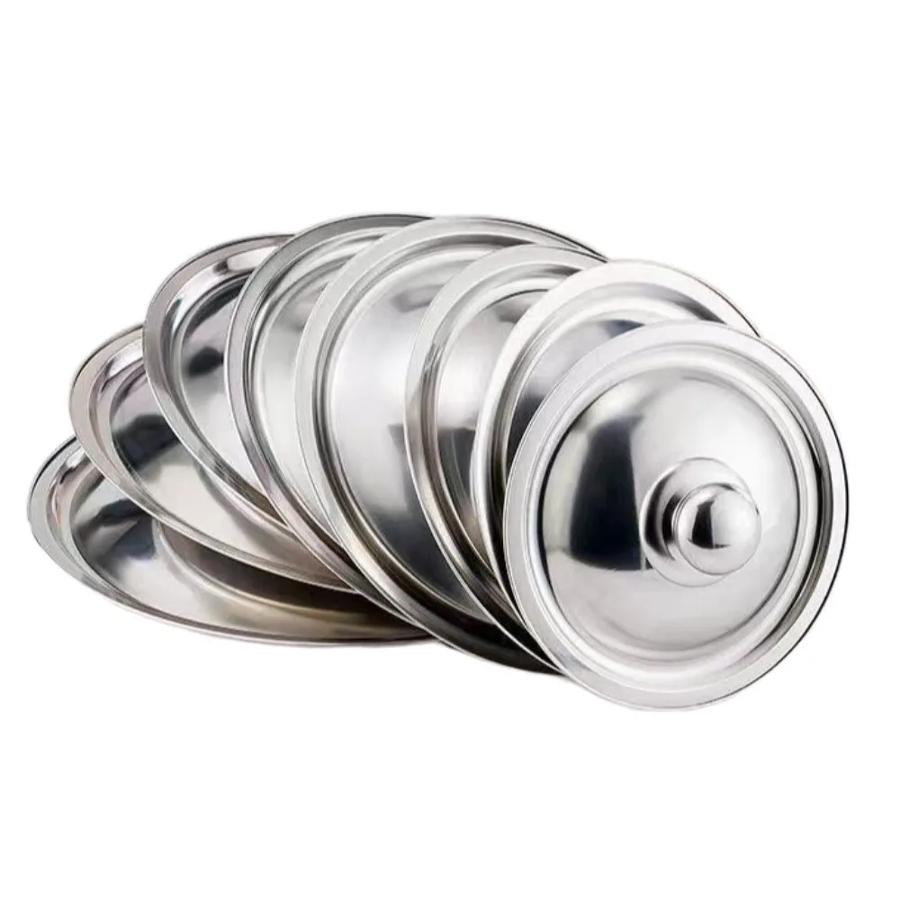 New Universal Pot Cover Round Stainless Steel Pot Lid Reusable 18-32cm Cookware Parts Kitchen Accessories