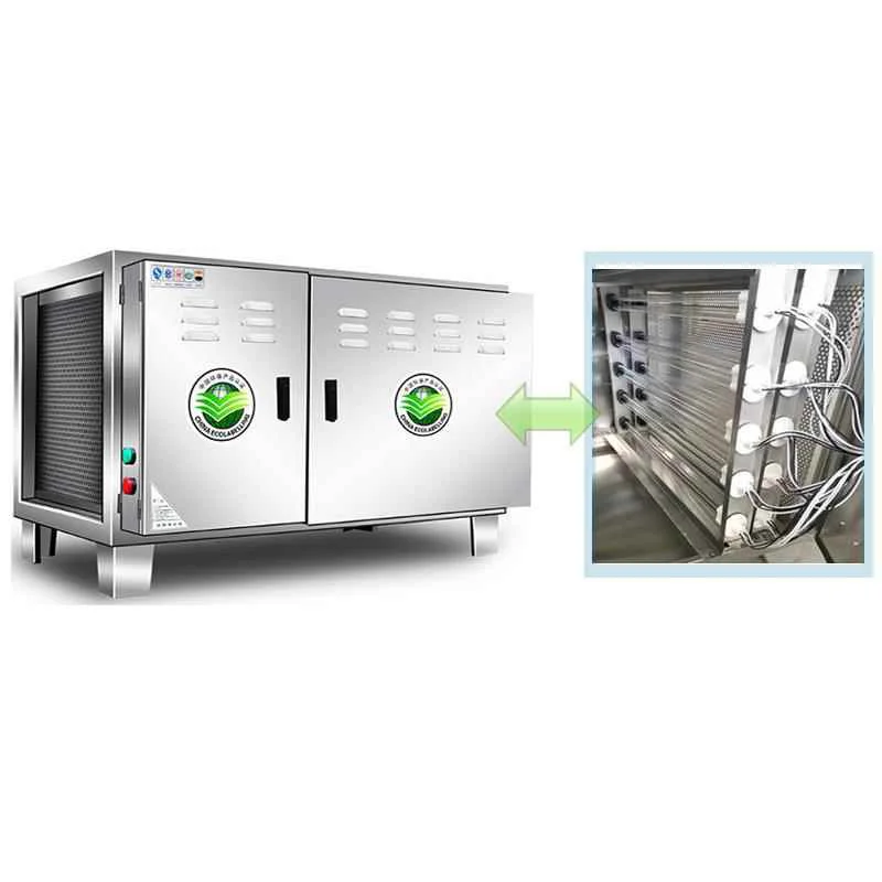 Commercial Grease Exhaust Purifier with Low-Height Exhaust: All-in-One Unit for Restaurant, Catering(Customized)