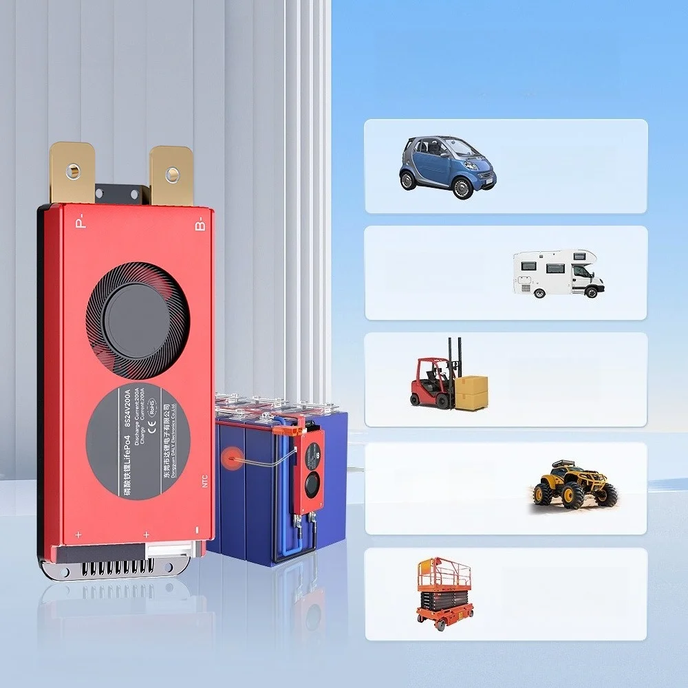 3S-24S 150A-200A Li-ion/LiFePO4 Smart BMS - High-Power Protection Board for E-Tricycles/E-Bikes- Bluetooth APP 0.5mV