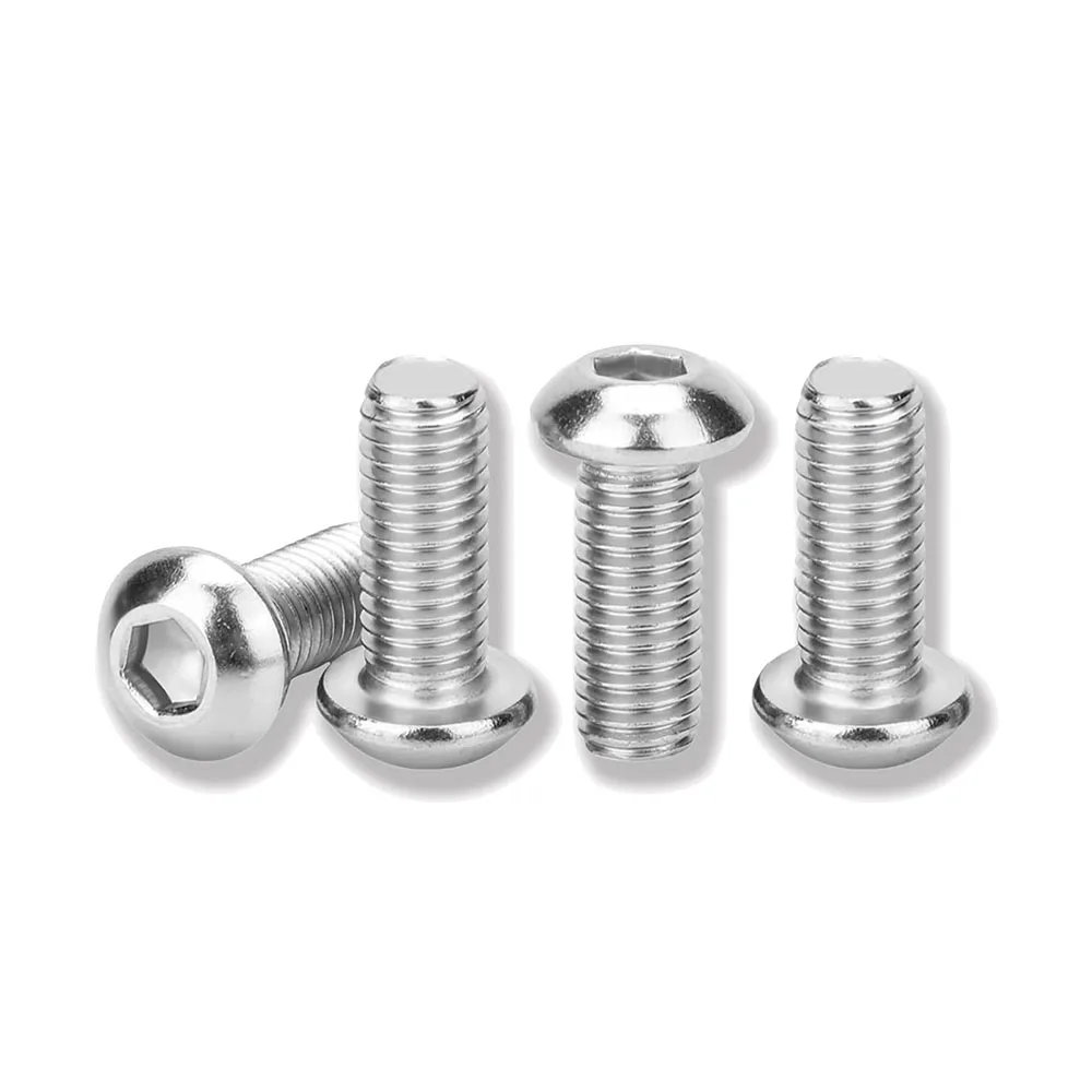 

Button Head Socket Cap Screws 304 Stainless Steel Allen Socket Drive Screws Full Thread Machine Screw ISO7380 M3 M4 M5 M6 M8