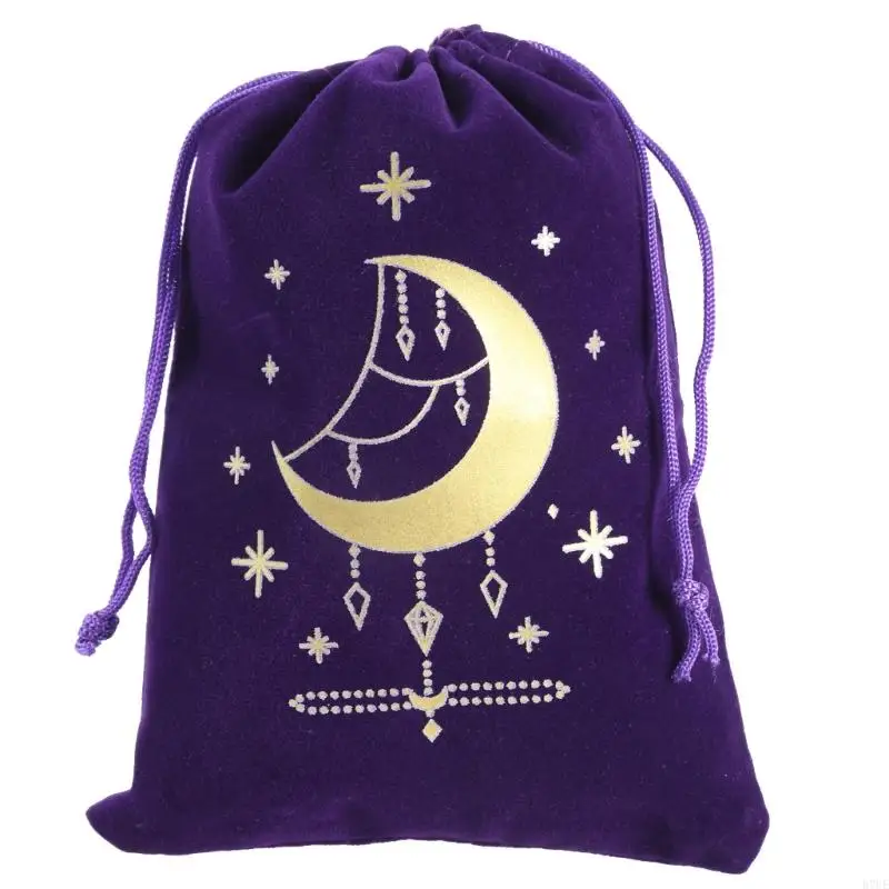 R7UE Velvets Tarot Bag Dices Tas met trekkoorden voor het opbergen bordspelkaarten