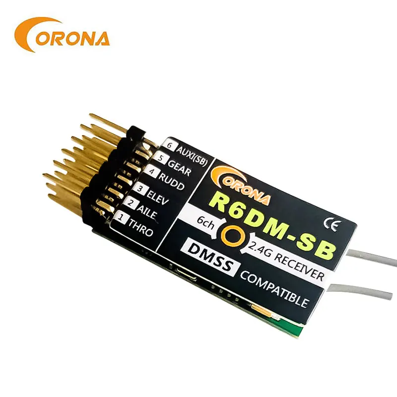 Corona R6DM-SB 2.4G JR DMSS Compatible Receiver W/Sbus for XG6 XG7 XG8 XG11 XG14 Transmitter