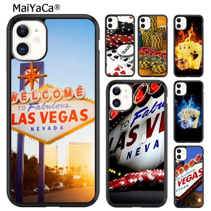 MaiYaCa LAS VEGAS NEVADA CASINO POKER CARDS Phone Case Cover For iPhone 16 15 SE2020 6 7 8 plus 11 12 mini 13 14 pro max 