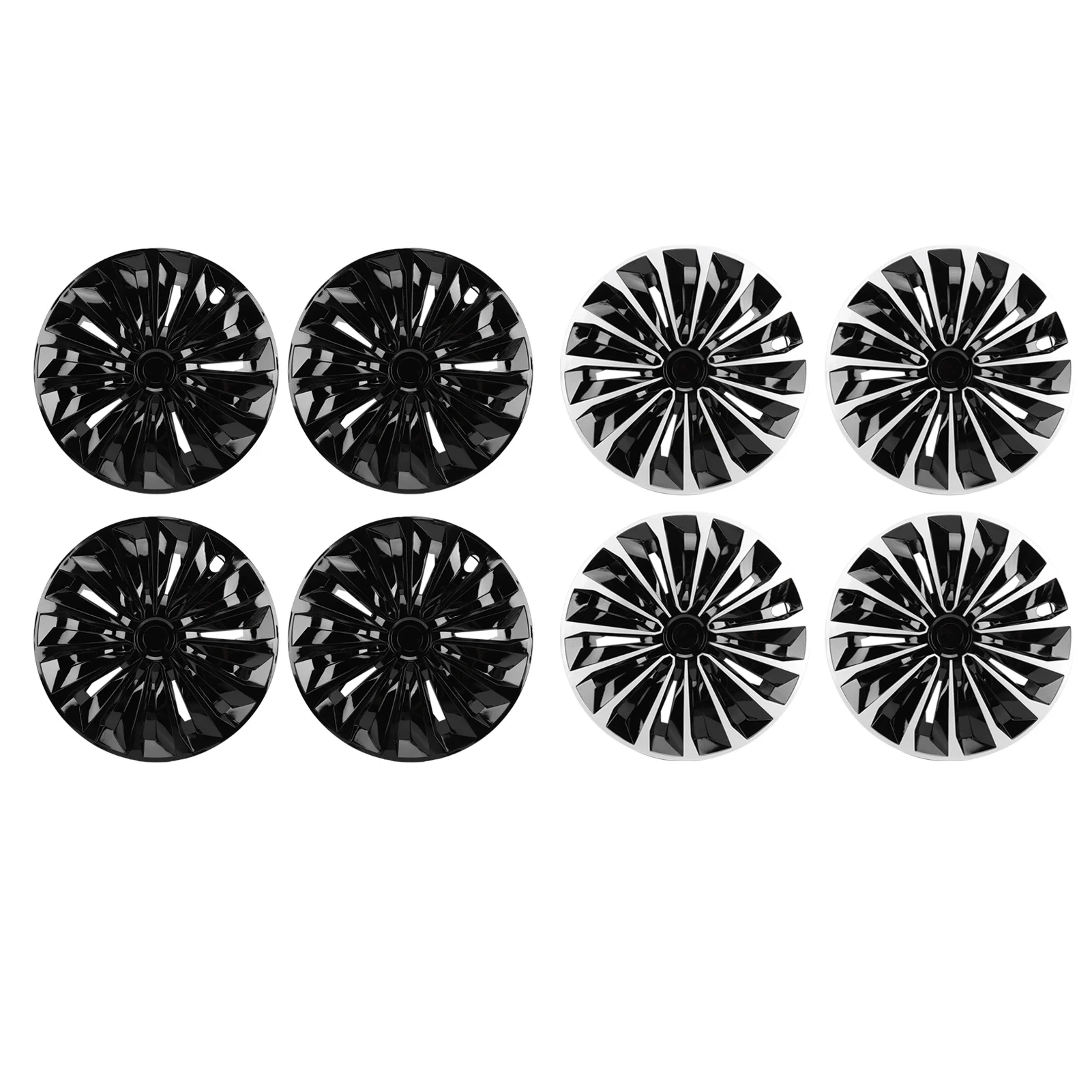 Car Hubcap Wheel Covers 14 Inch Clip On Mounting Stylish Design Universal for R14 Car Tires