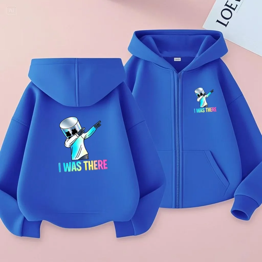 Children's Sportswear with Zippers Hooded Sport Jackets Children's Clothing Brand Suitable 3-13year-old Boys Girls Charming Gift