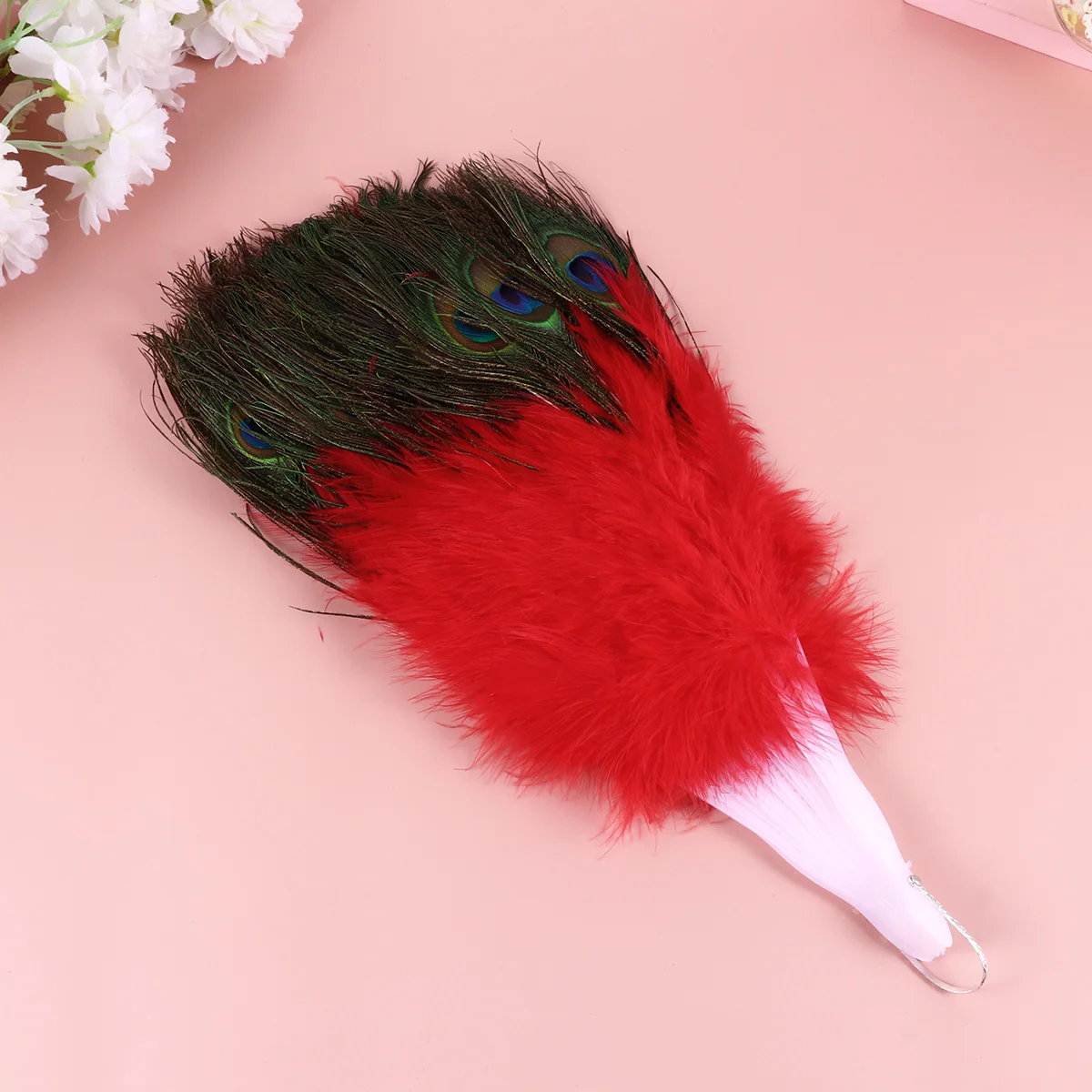 

1pc Folding Handheld Fan For Dance Performance Party Decoration Cosplay Photo Prop Cheongsam Accessory Red