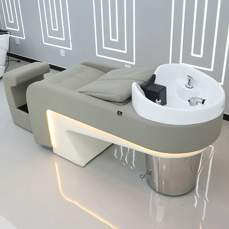 Half-lying shampoo bed Hair salon special flush bed Light barber shop Japanese shampoo bed