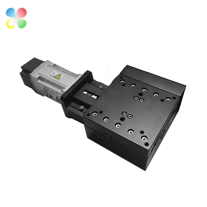 GOOD C&K Aluminum 80*80mm Assemblable X Axis Motorized Stage 1 Year Warranty Electric Translation Linear Motion Guide for Testin