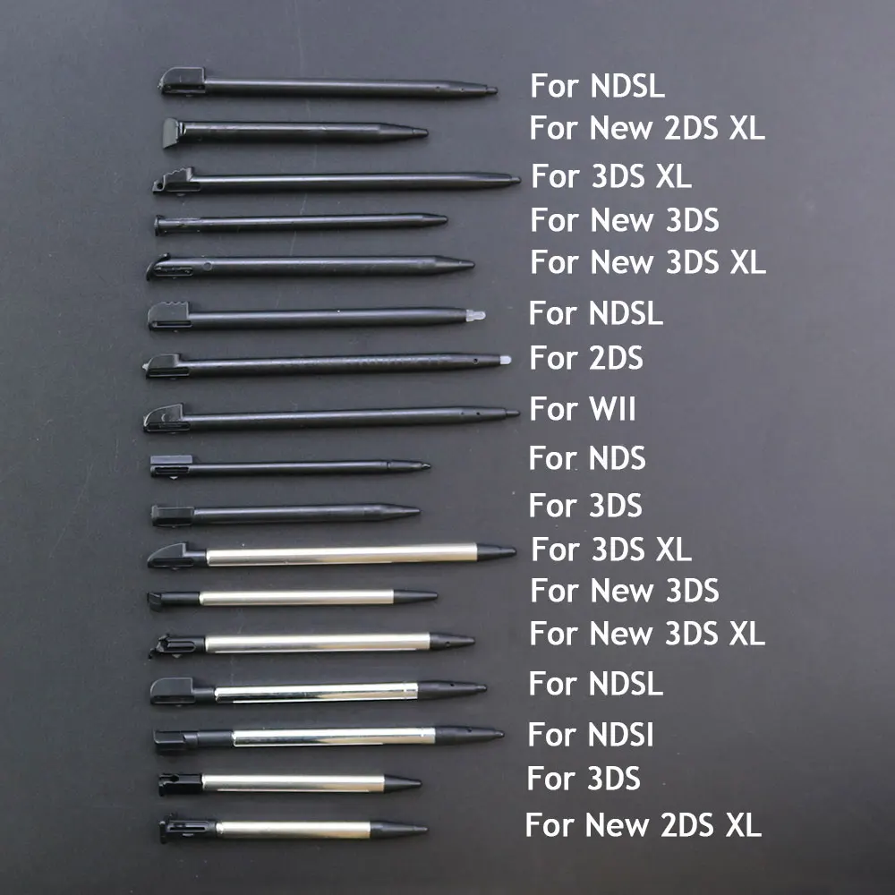 JCD 10PCS Metall Teleskop Stylus Kunststoff Stylus Touchscreen Stift für 2DS 3DS Neue 2DS LL XL Neue 3DS XL LL Für NDSL NDSi – Detail 3