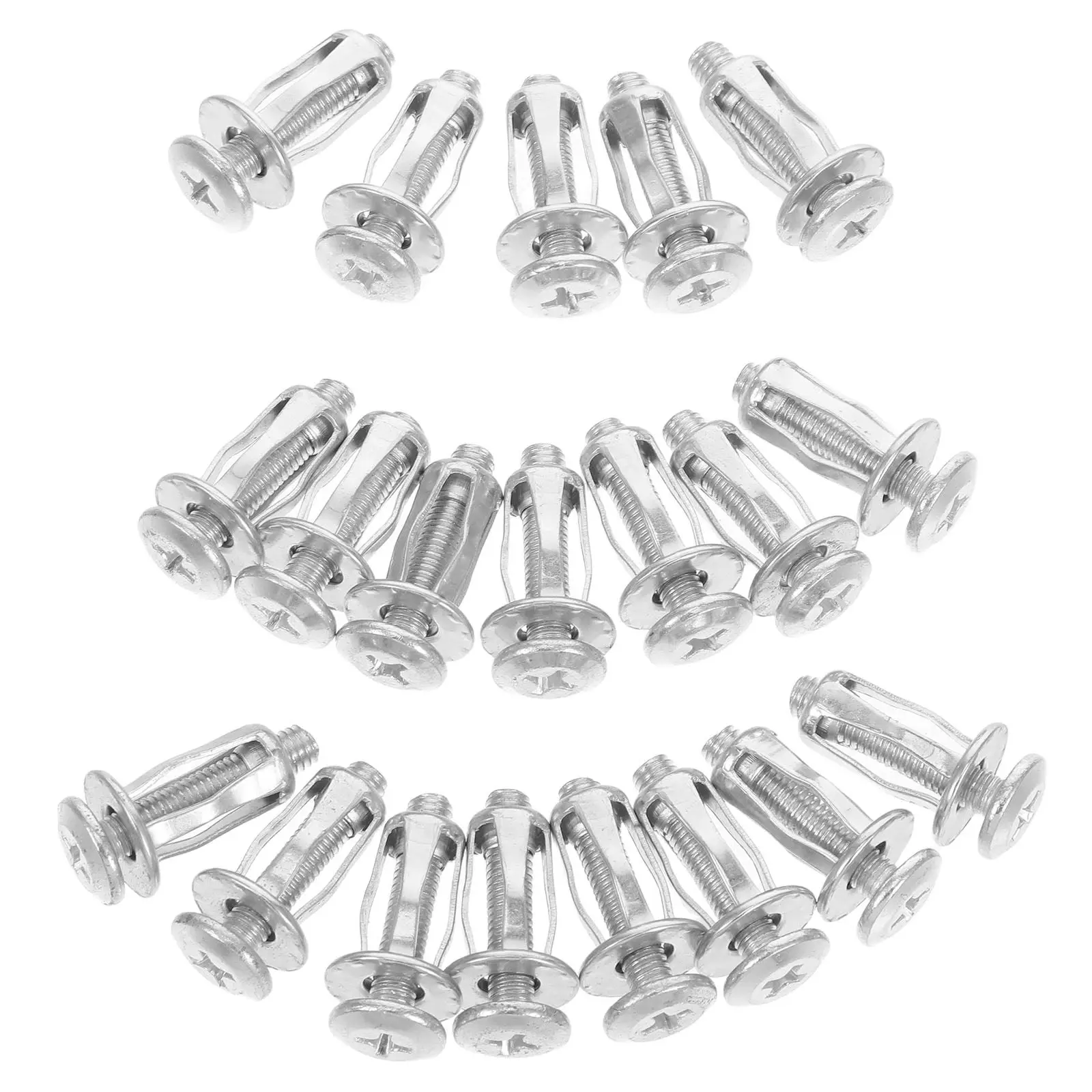 20Pcs Metal Expansion Bolt for Drywall Hollow Doors Lantern-Shaped Petal Nut Rivet Nuts Heavy Duty Plasterboard Cavity Fixing