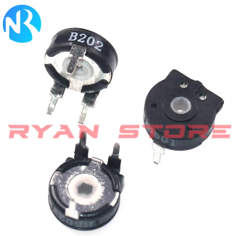 10PCS Potentiometer PT10 10R 100R 500R 1K 2K 4.7K 5K 10K 20K 50K 100K 150K 200K 220K 470K 500K 1M 2M Elliptical Hole Vertical