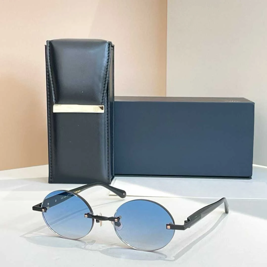 

2025 New Luxury Fashion Trend Vintage John Sunglasses T3 Rimless Style Thick CR39 Lens Retro Round Design Unisex A+ Top Quality