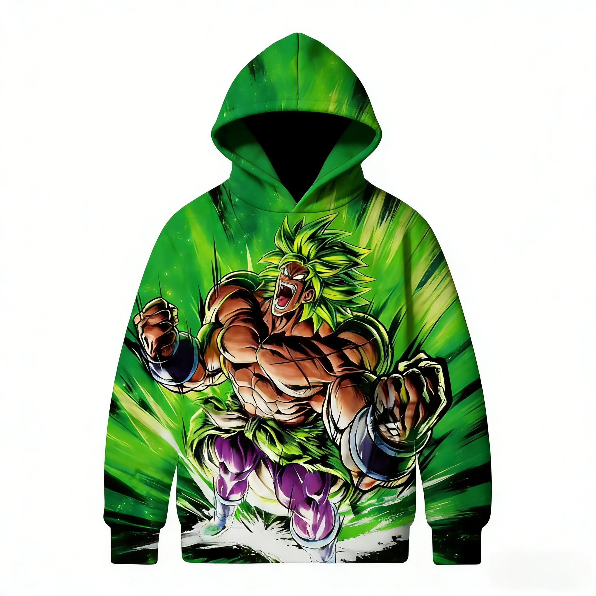 2026 Herbst/Winter Dragon Ball Retro Baumwoll-Warmer Baumwoll-Hoodie Herren 3D-Druck Sweatshirt Unisex Kinder Freizeitjacke