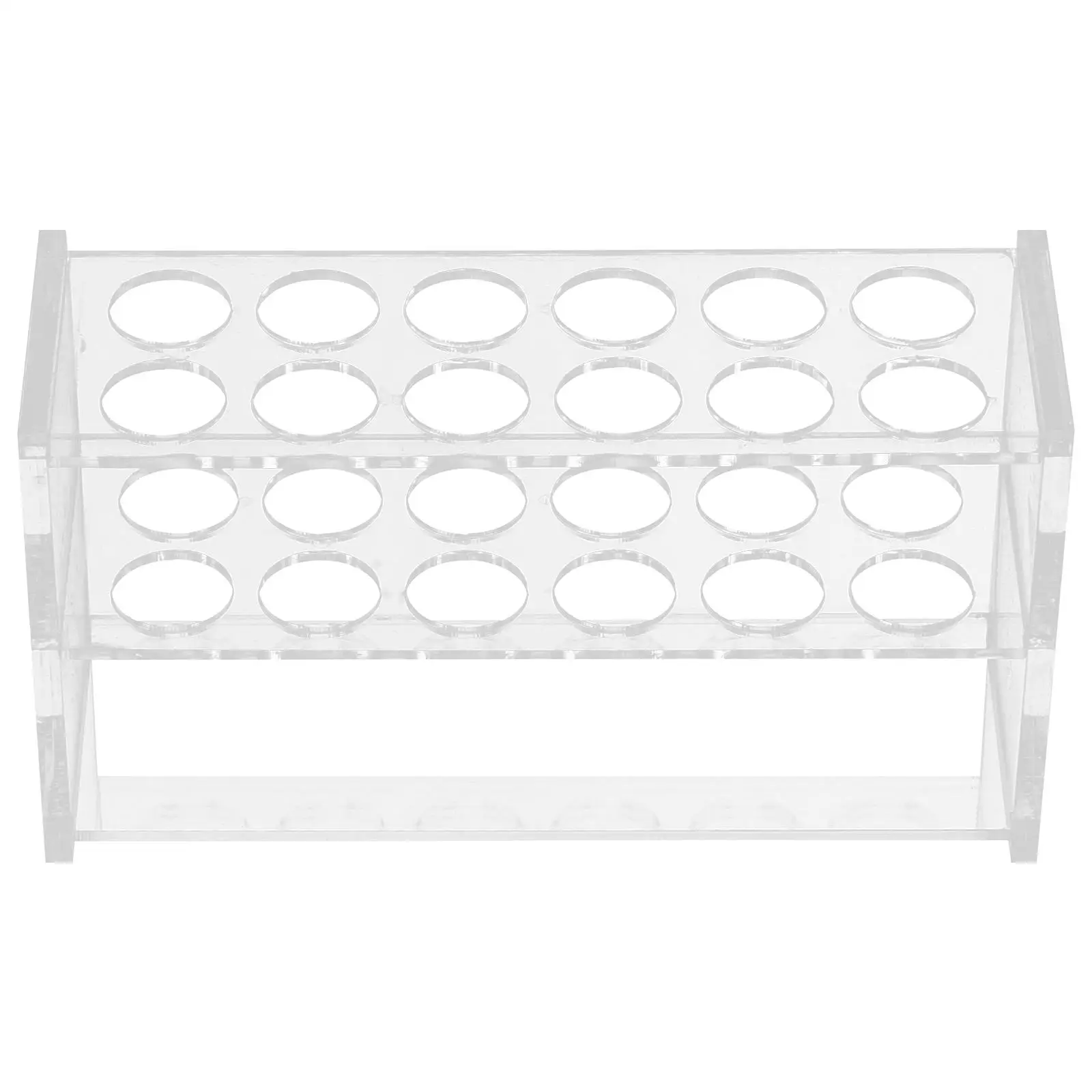 

6 Sockets Transparent Acrylic Test Tube Rack 25ml Tubes Hole 21mm Reusable Lab Equipment Sample Holder Chemistry Experiment