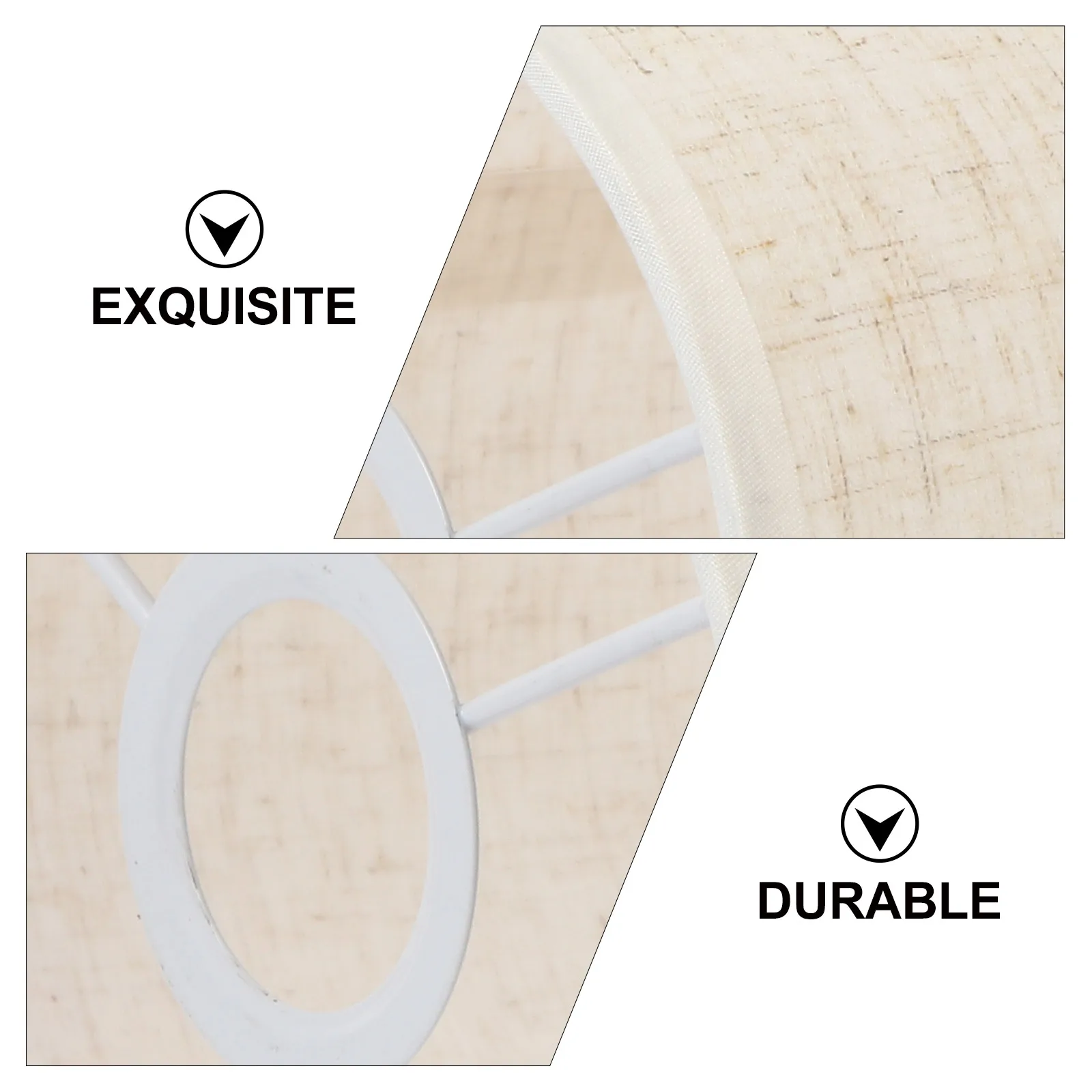 

Linen Lamp Shade Candlestick Small Fabric Wall Pendant Cloth Lampshade Ceiling Light Dust Insect Protection Durable Metal Home