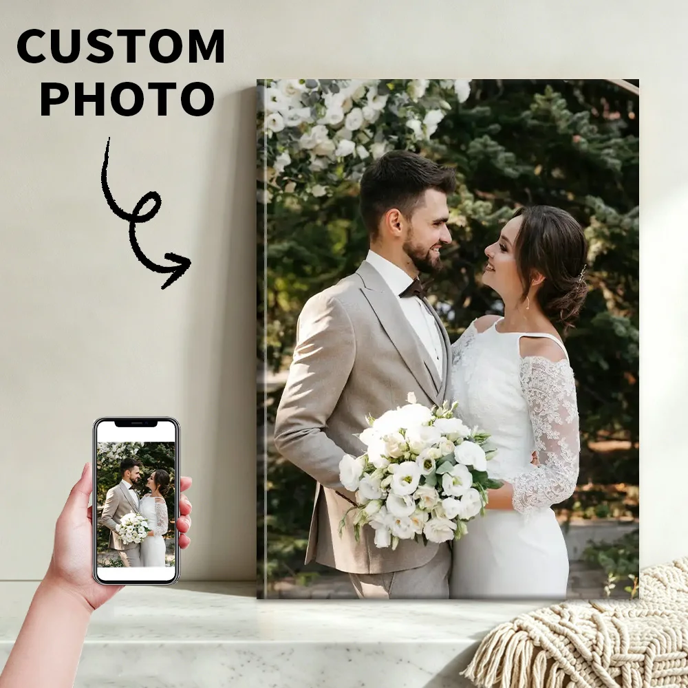 1Pc Customized all size Canvas Poster with DIY FRAME OR ONLY CANVAS for home decor/garden decor/bedroom decor/birthday gift