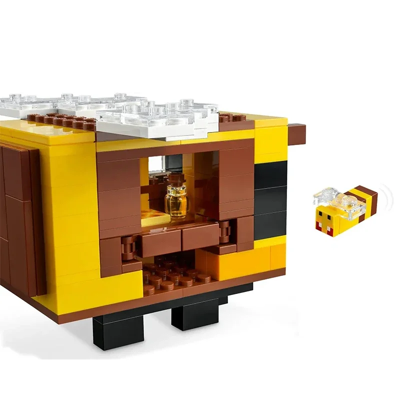 254 قطعة اللبنات الإبداعية كوخ النحل لتقوم بها بنفسك العالم مع أرقام تجميع الطوب لعبة هدية للأطفال الأطفال