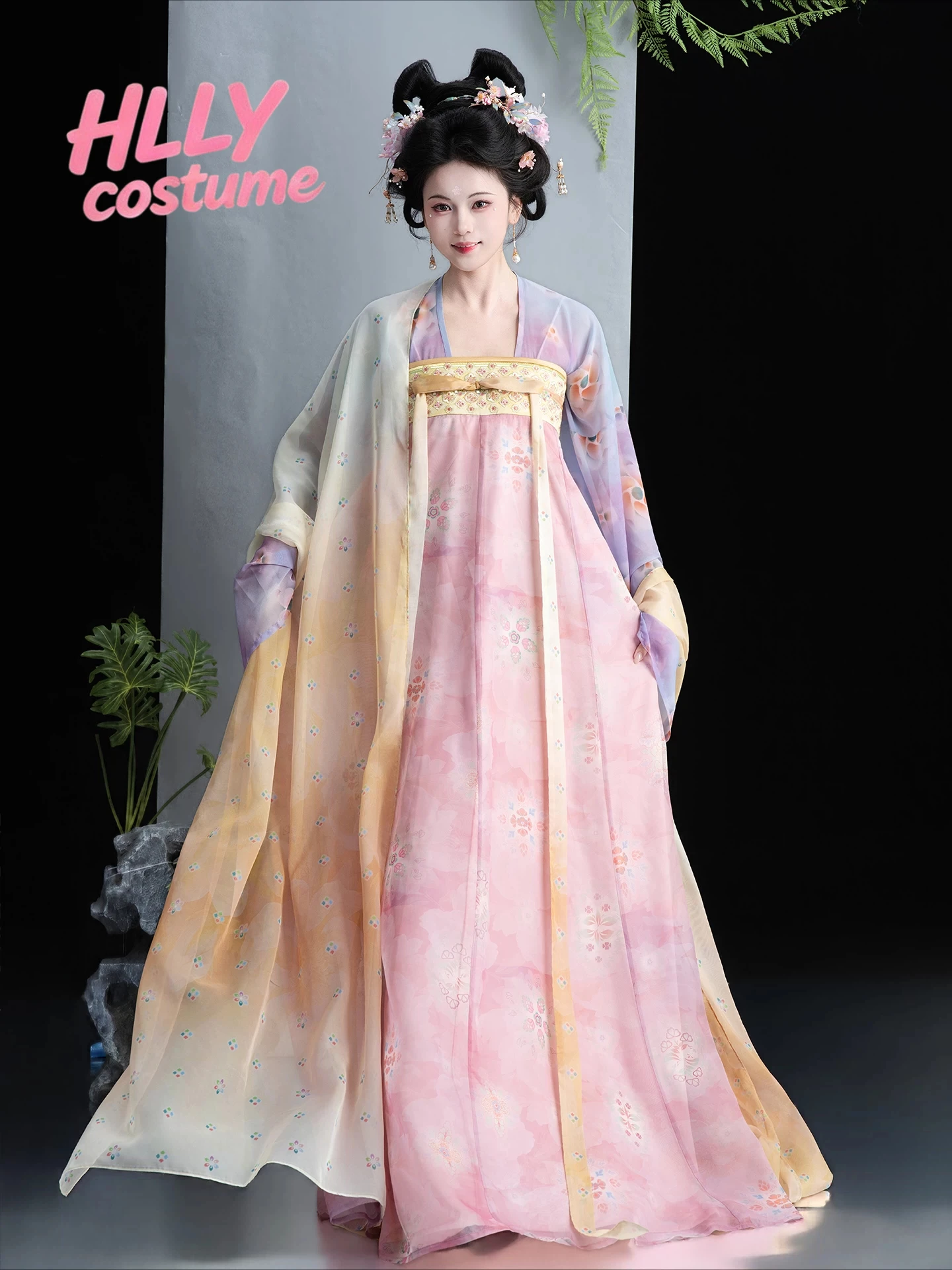 yuexi-tang-dunhuang-restoration-bustier-ruqun-pibo-ブロークンスカート-スリムフィット-夏用-通気性のある-日常着-写真撮影セット