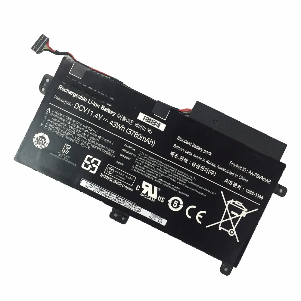 11.4V 43WH New Original AA-PBVN3AB Laptop Battery For SAMSUNG 5 Series 510R NP470 NP470R5E BA43-00358A