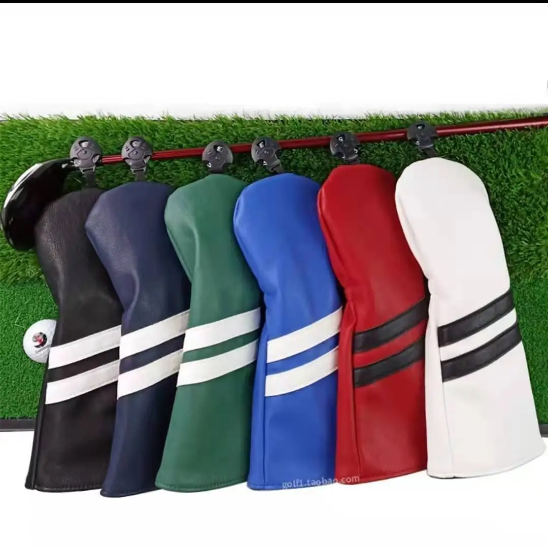 NEW Golf Woods Headcovers Covers For Driver Fairway Golf Clubs Set Heads PU Leather Good Quality Protector Cover