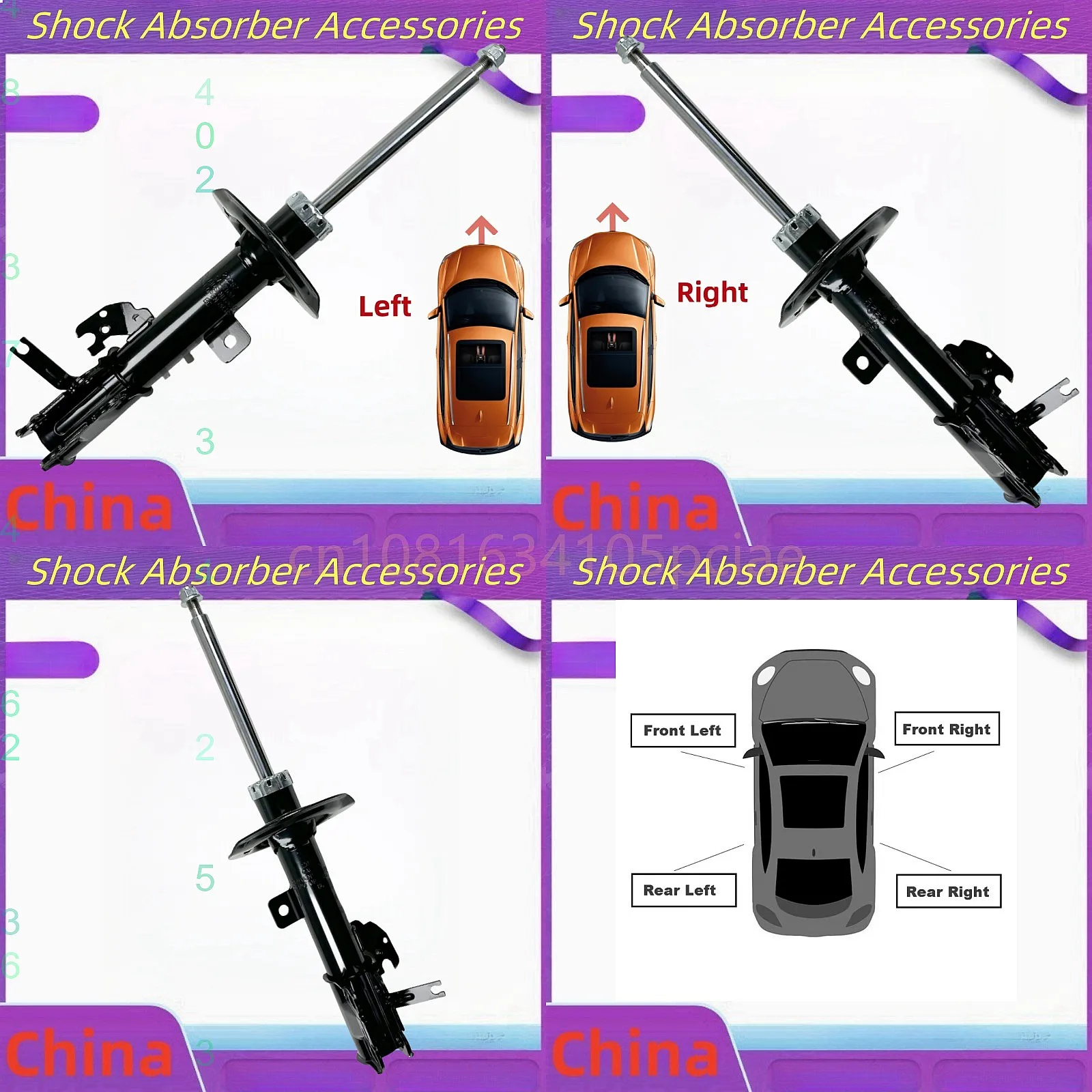 For Geely Emgrand EC8 Front Shock Absorber Support Bar Auto Accessories