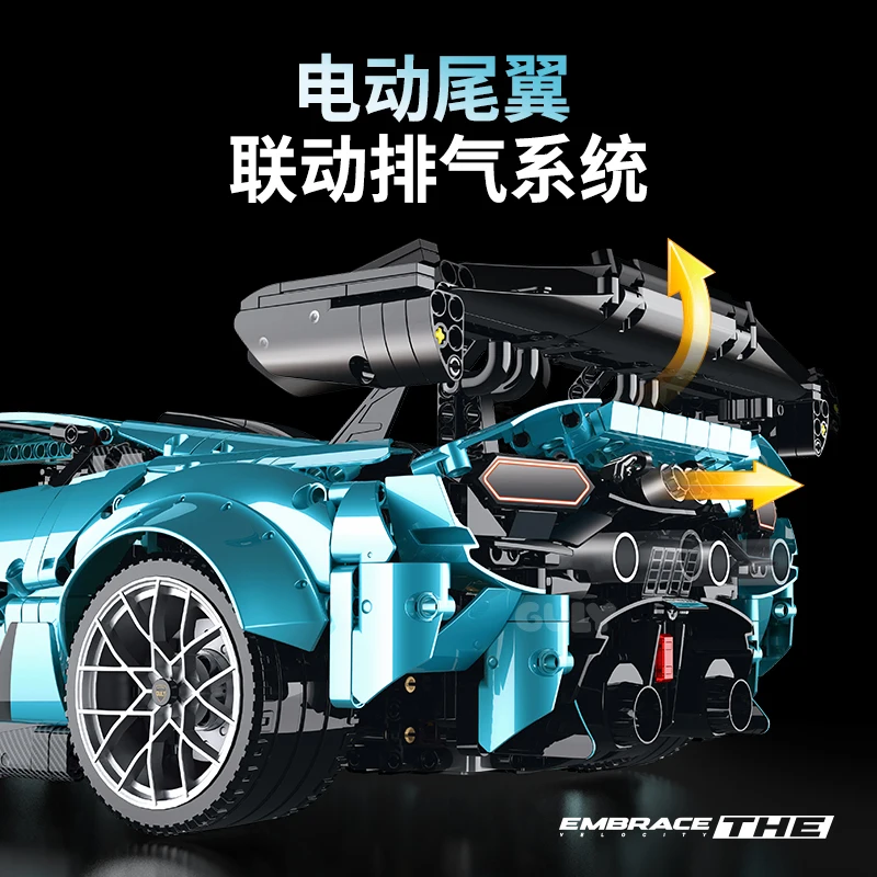 IN VOORRAAD MOC Technische 1:8 Afstandsbediening Auto Bouwstenen Bricks Assembleren Model DIY Speelgoed voor Kinderen Verjaardagscadeau Set