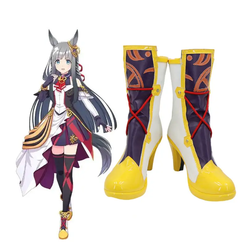 Anime Game Pretty Chrono Genesis Custom Made Cosplay Shoes Boots Halloween Props