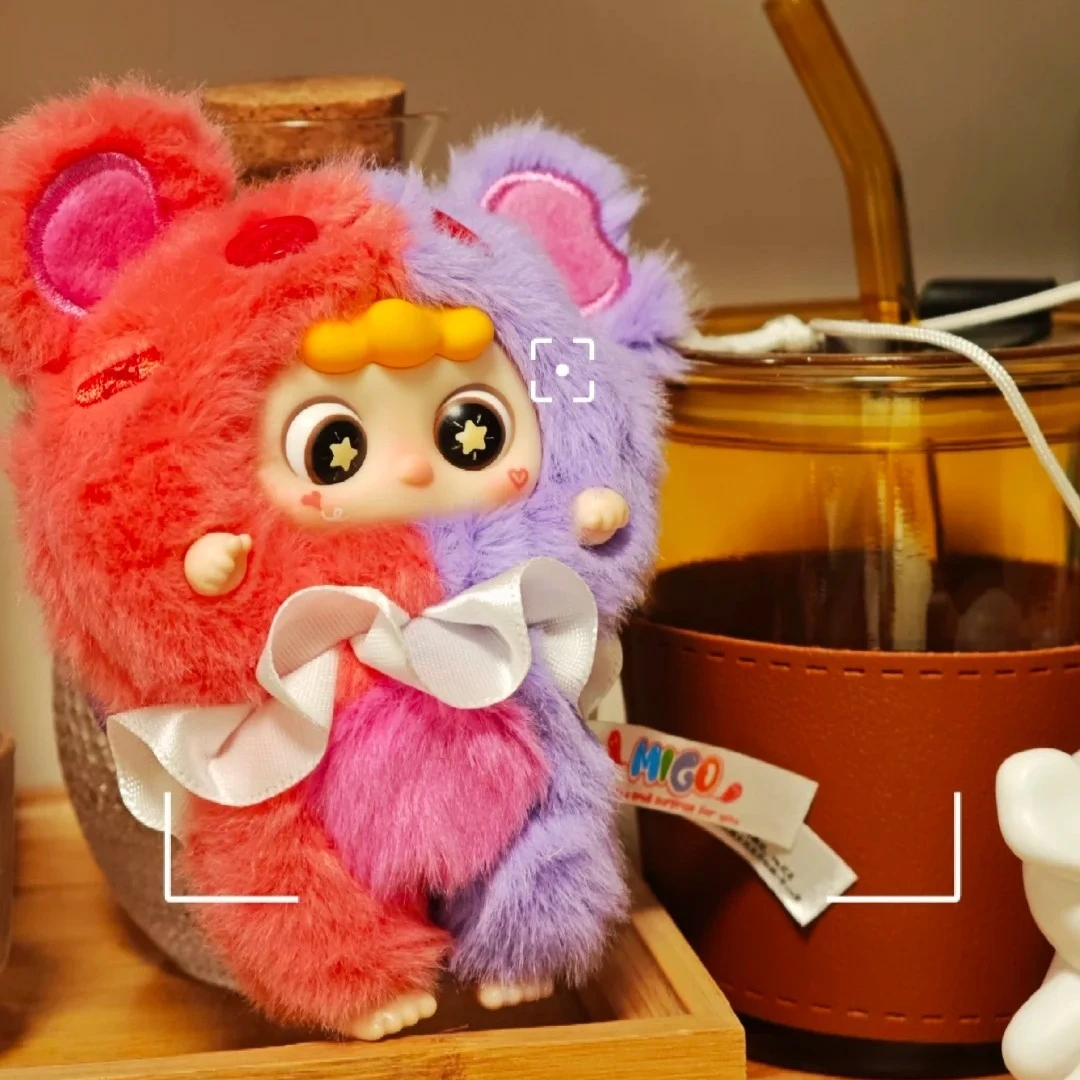 Baby Three Migo Little Trickster Series Vinyl Face Plush Blind Box Doll Ornament Backpack Pendant Keychain Collect Surprise Gift