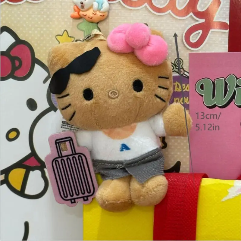 漫画かわいいハローキティぬいぐるみぬいぐるみキーホルダーバッグペンダントガーリー KT 猫クリエイティブバックパックぶら下げ飾りギフト