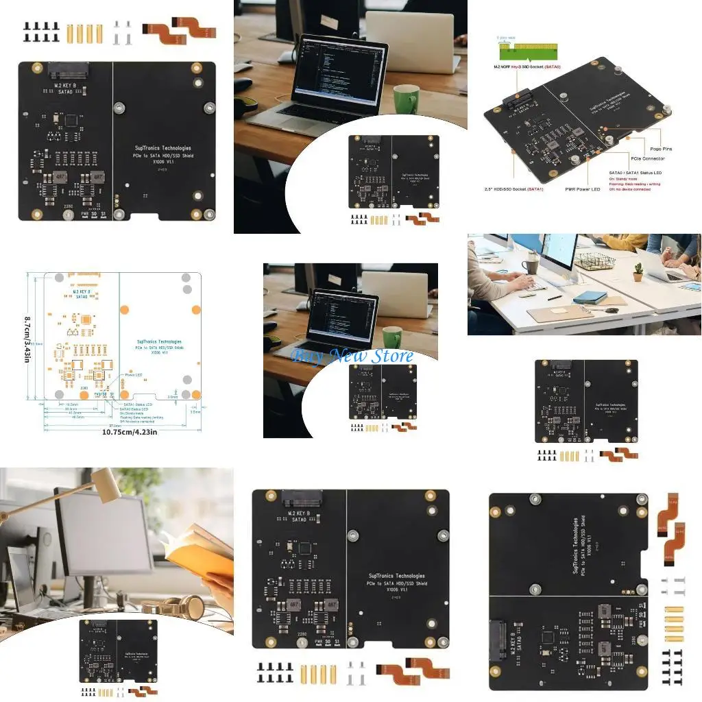 

20CE X1006 PCIe To 2.5 Expansion Board Supporting M.2 2280 2.5" Drive Expand
