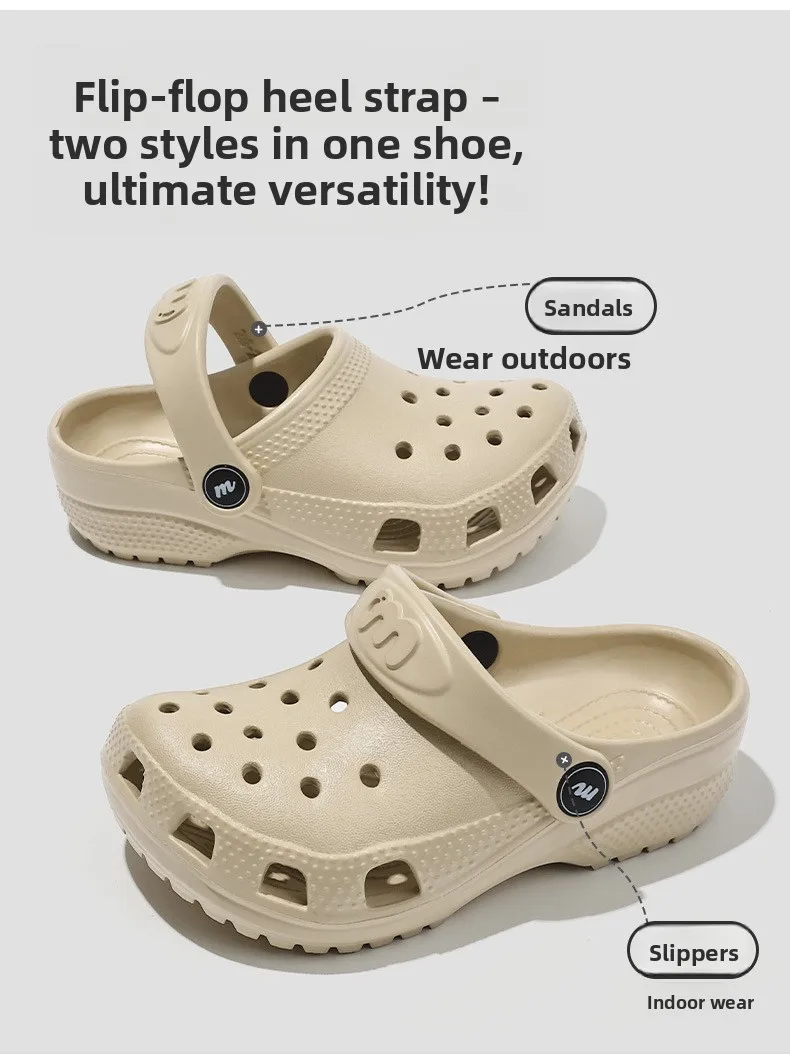 2026 Kinder Mädchen Jungen Lochschuhe Sommer Rutschfeste Outdoor-Sandalen Geschlossene Zehenpartie Weiches Gefühl Strandpantoffeln Dicker Boden Weicher Boden – Detail 8