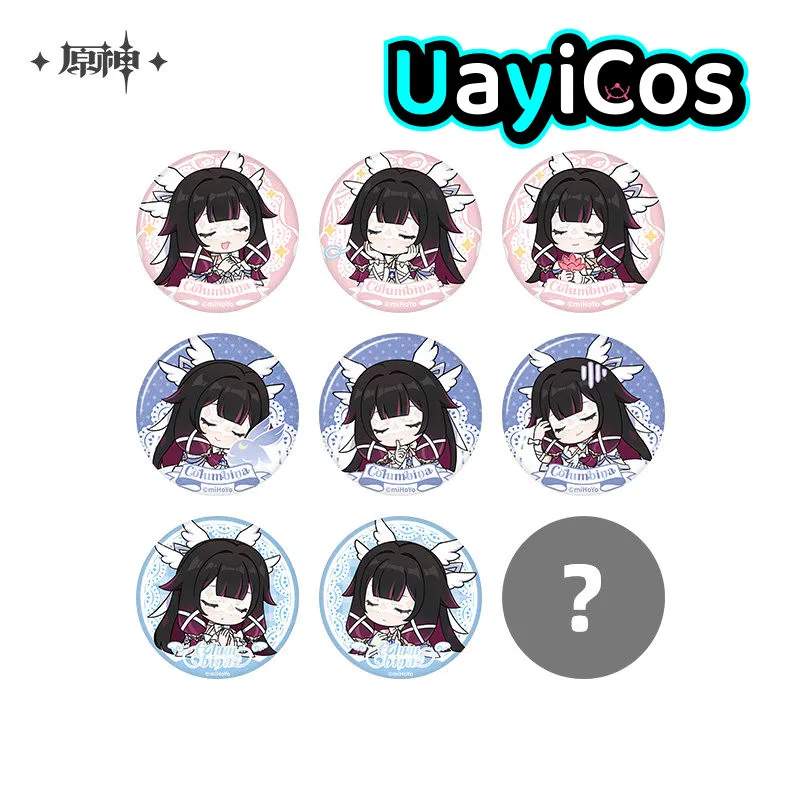 

Original Genshin Impact Columbina Hyposelenia Tinplate Badge Brooch Pins Ornament Doll Accessories Anime Figure Game Toy Kids G