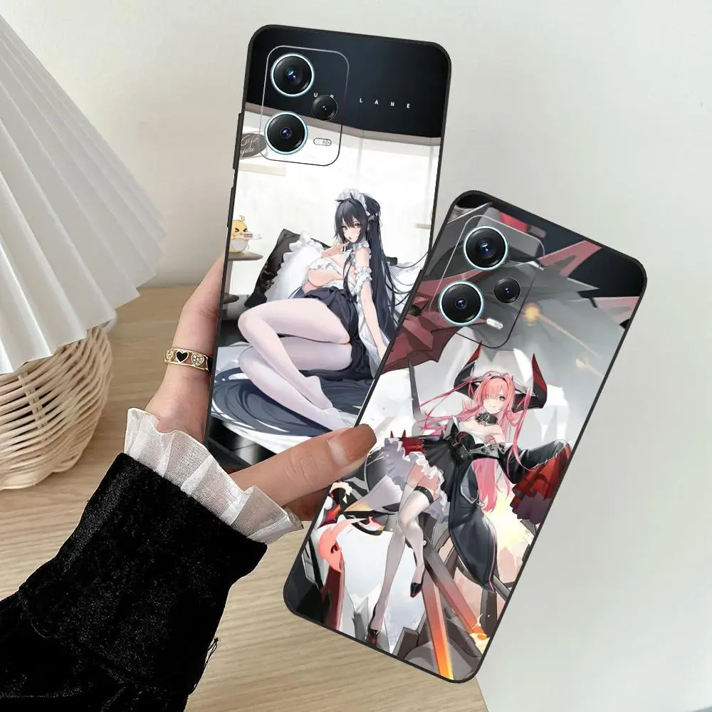 Azur Lane Phone Case For Redmi Note 13 Pro Plus 12 11 A3X A1 A2 13C 12C Black Cover