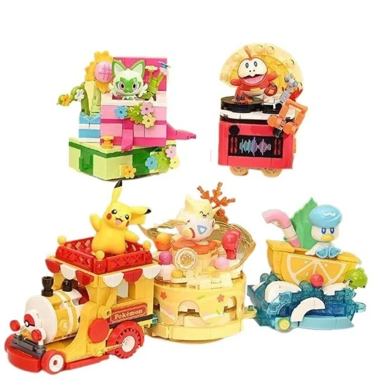 

Keeppley Pokemon Party Parade Pikachu Charmander Building Blocks Model Ornament Exquisite Gift for Girls