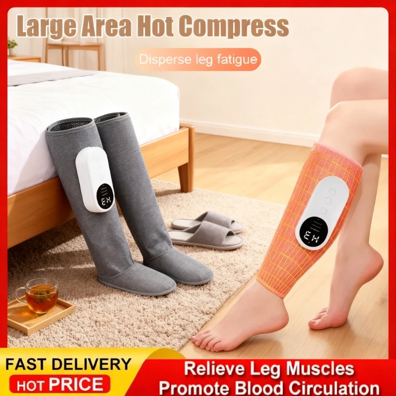 

Eletric Calf Massager 360° Air Pressure 3 Gear Heated Kneading Calf Massage Machine Relieve Leg Muscle Promote Blood Circulation