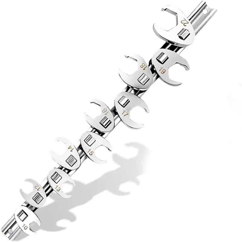 

【ГОРЯЧИЕ ТОВАРЫ】Набор метрических ключей-гвоздодеров с приводом 3/8 дюйма, 10 шт., 10-22 мм, для автомобилей и сантехники, для труднодоступных мест, с органайзером на защелках