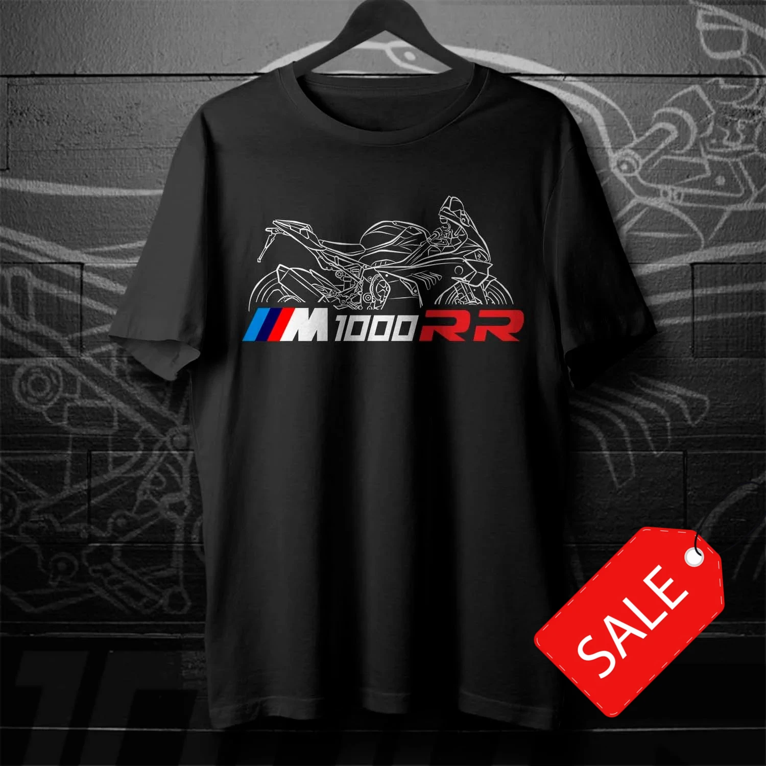 

2021-2024 Models German M1000RR Motorcycle T-Shirt New 100% Cotton O-Neck Short Sleeve Casual Mens Tee Rider Streetwear