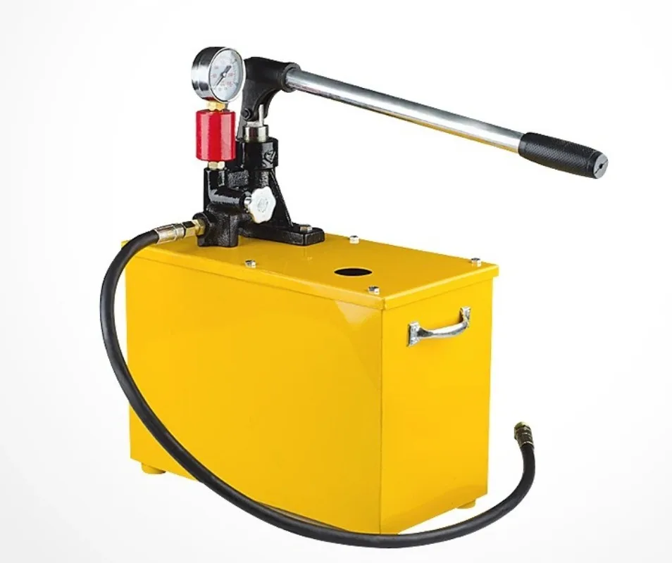 Manual Water Pressure Test Pump, 2.5‑10‑25MPa High‑pressure Leak Tester for PPR Pipe Floor Heating Pipeline