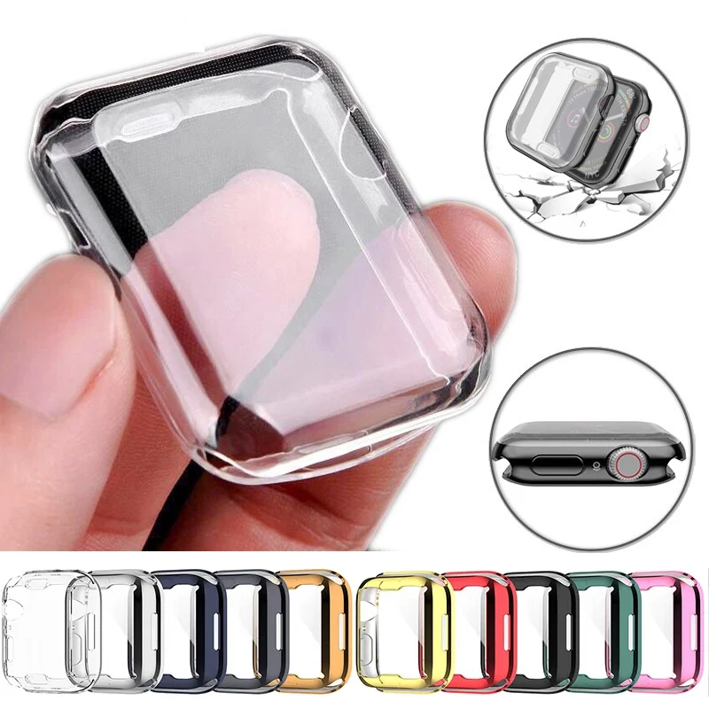 Screen Protector For Apple Watch Case 49mm 45mm 41mm 44mm 40mm 42mm 38mm Full TPU Bumper Cover iWatch Series Ultra 9 8 7 SE 6 5