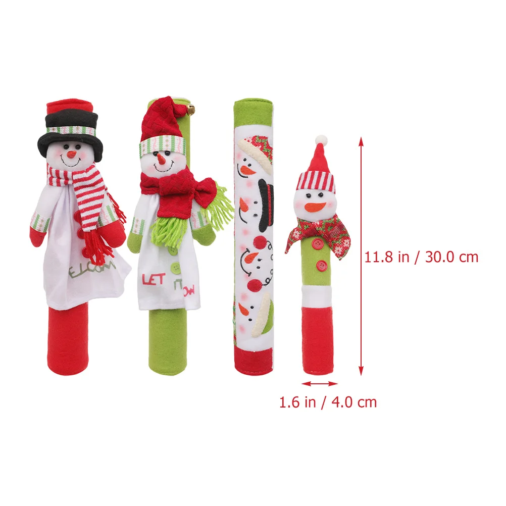 

4Pcs Refrigerator Door Handle Cover Anti-Stain Appliance Gloves Hook Loop Easy Fit Fridge Microwave Oven Kitchen Drawer