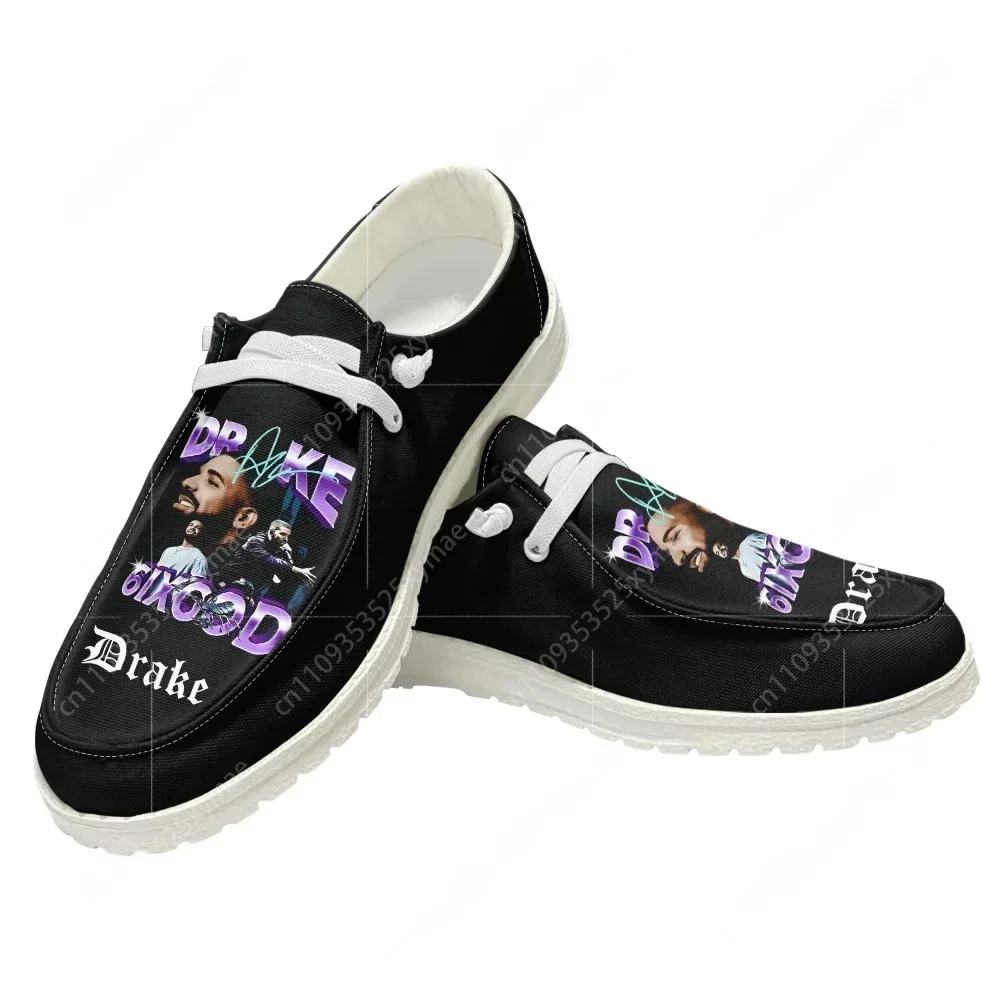 

Drake Drizzy Rap Hip hop Music Singer Casual Shoes Men Woman Flat Shoe Breathable Outdoor Lightweight Footwear Custom Made Shoe