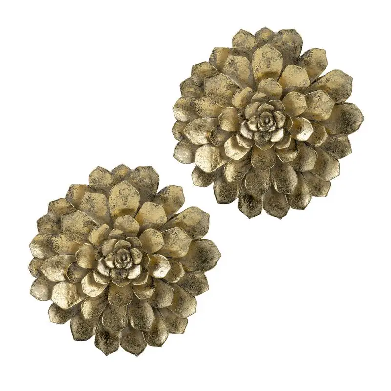 

D10.2 x 2.4 Inch Succulent Wall Plaque Set, 2 Pieces for Home Decor, Stylish Plant Artwork