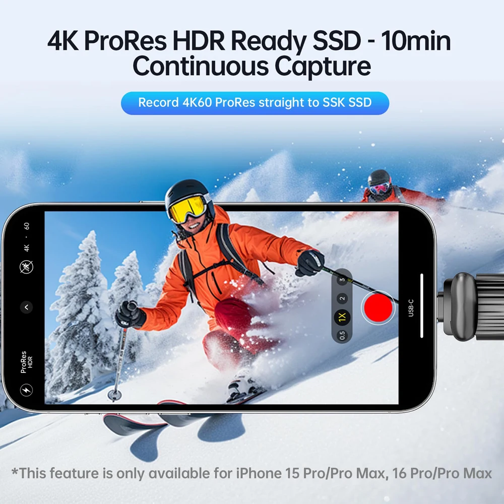 SSK 2TB 1TB SSD USB C Portable External SSD Up To 2000MB/s Type-C Solid State Drive USB Flash Drive for Macbook Pro PC Laptops