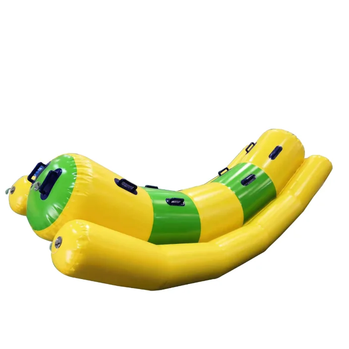 

Manufacturers Customized Children's Water Inflatable Seesaw Banana Boat Water Park Props Ocean Ball Pool Inflatable Toys