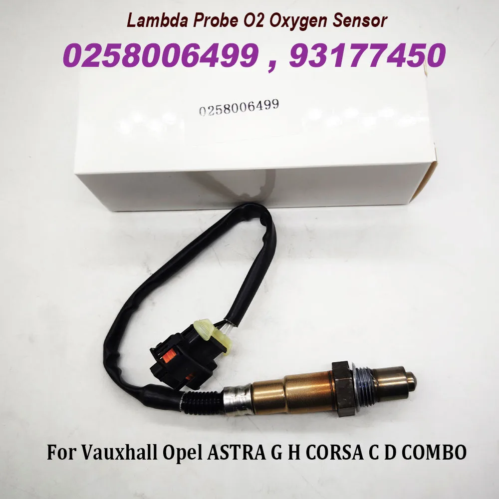 

Новинка 0258006499 93177450 Lambda зонд O2 кислородный датчик для Vauxhall Opel ASTRA G H CORSA C D COMBO MERIVA CORSAVAN Mk 13103981