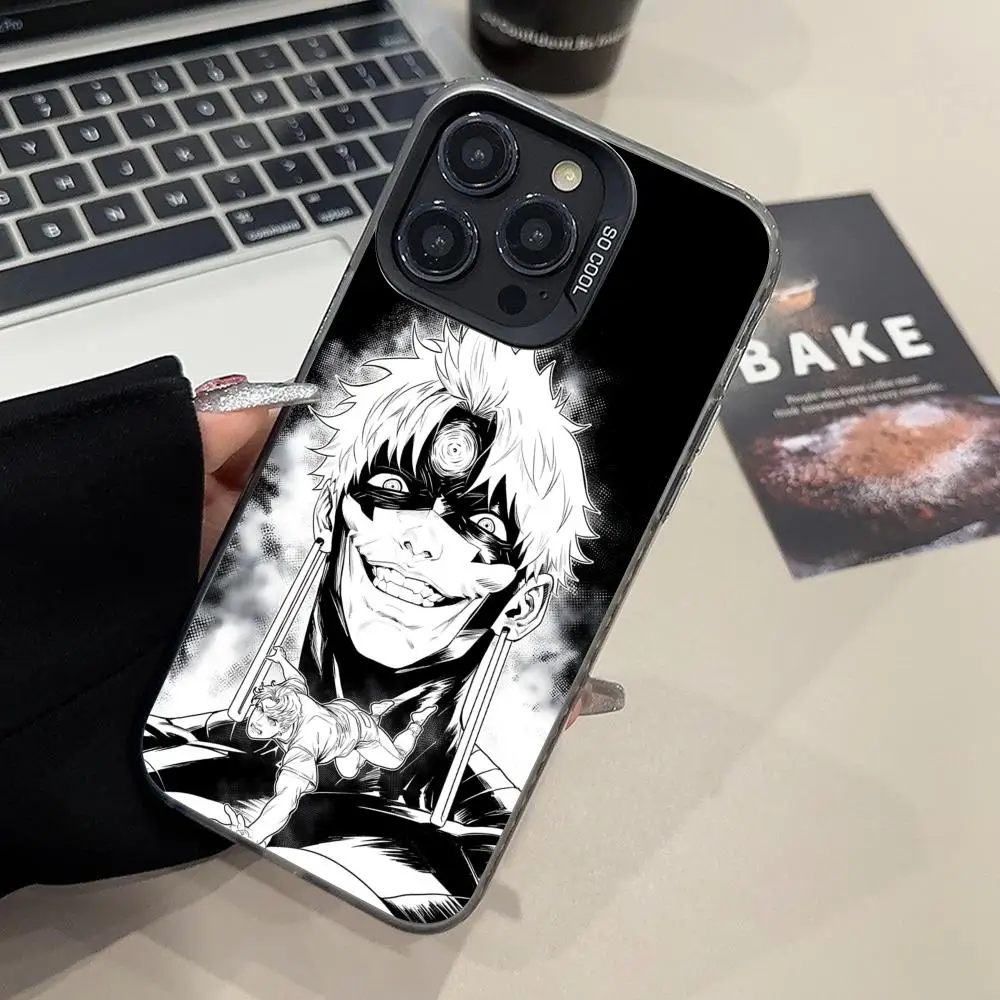 Dandadan Jiji حافظة هاتف محمول لهاتف آيفون 17 16 15 14 13 12 11 X XR XS 8 7 Pro Max Plus شفافة اللون واقية #3